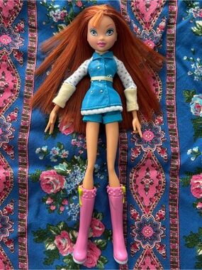 Winx Club Bloom Umbrella Doll Mattel Rainbow 2007 READ